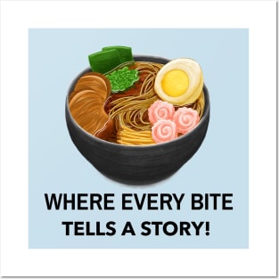 Food bloggers tell a story Posters and Art